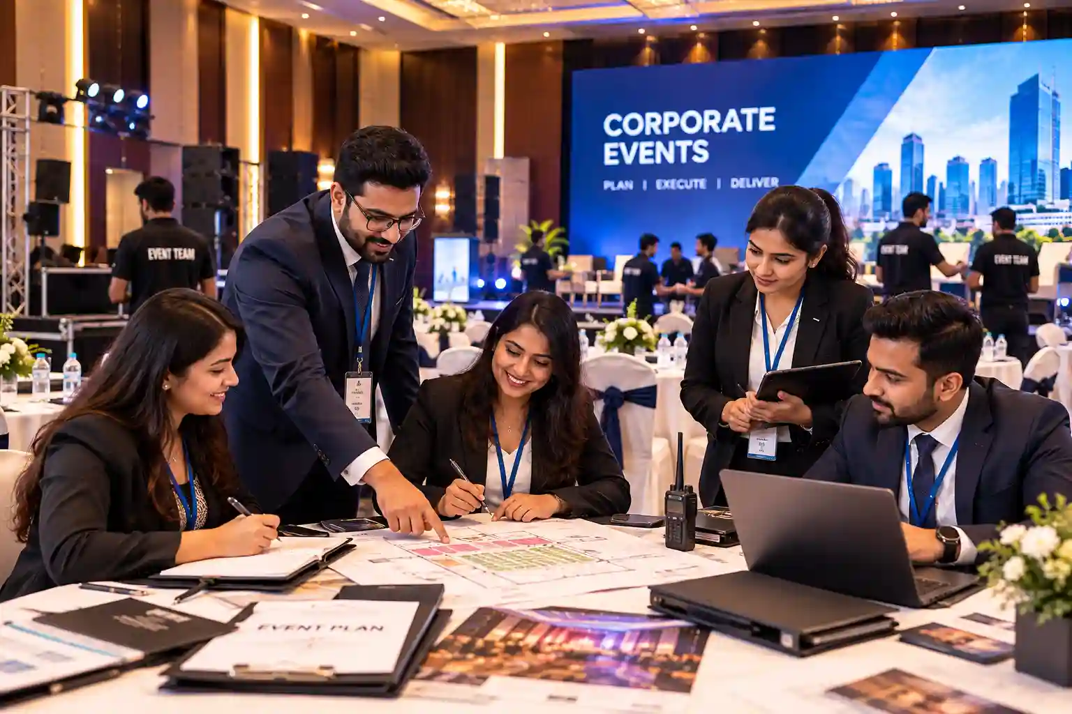 Corporate event team